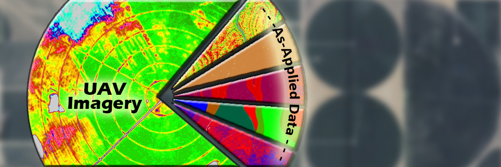 precision ag drone image big data pie chart