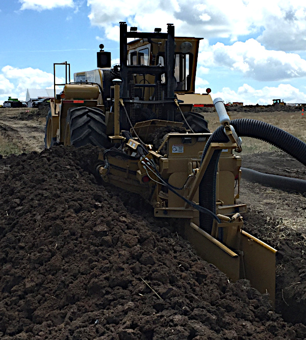 Installing Farm Tile Lines using Crop Quest Drainage Solutions