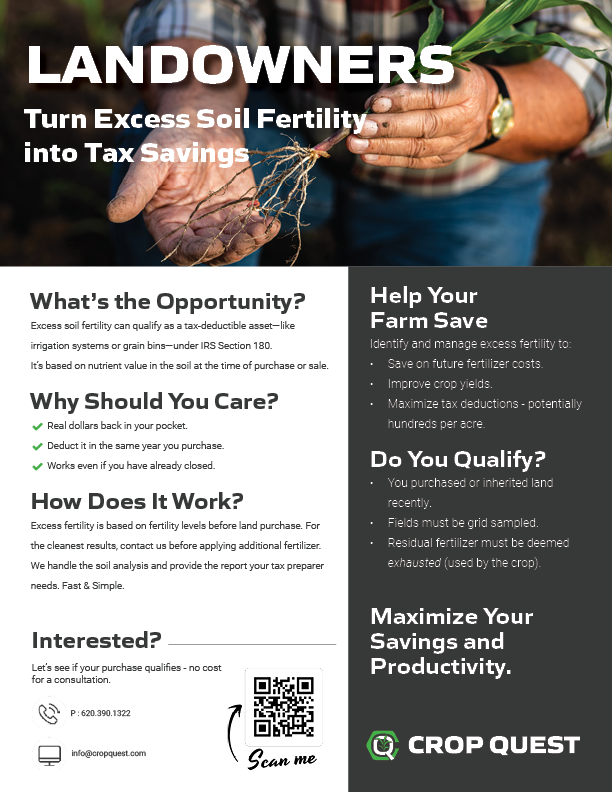 Flyer for landlords about the Excess Soil Fertility Study partnership opportunities.