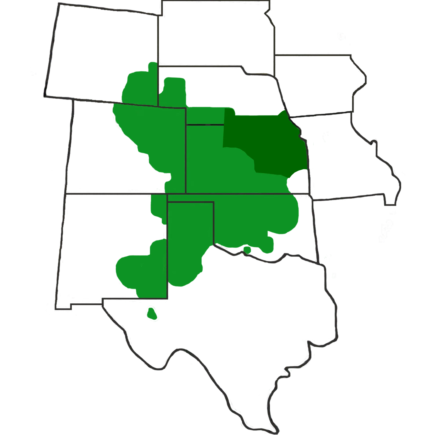 North Central Kansas Division Trade Map Map of Crop Quest's Front Range