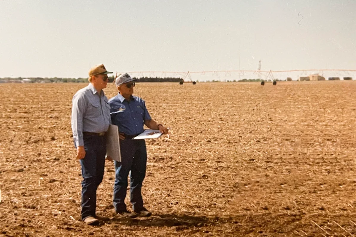 charter members talking in field